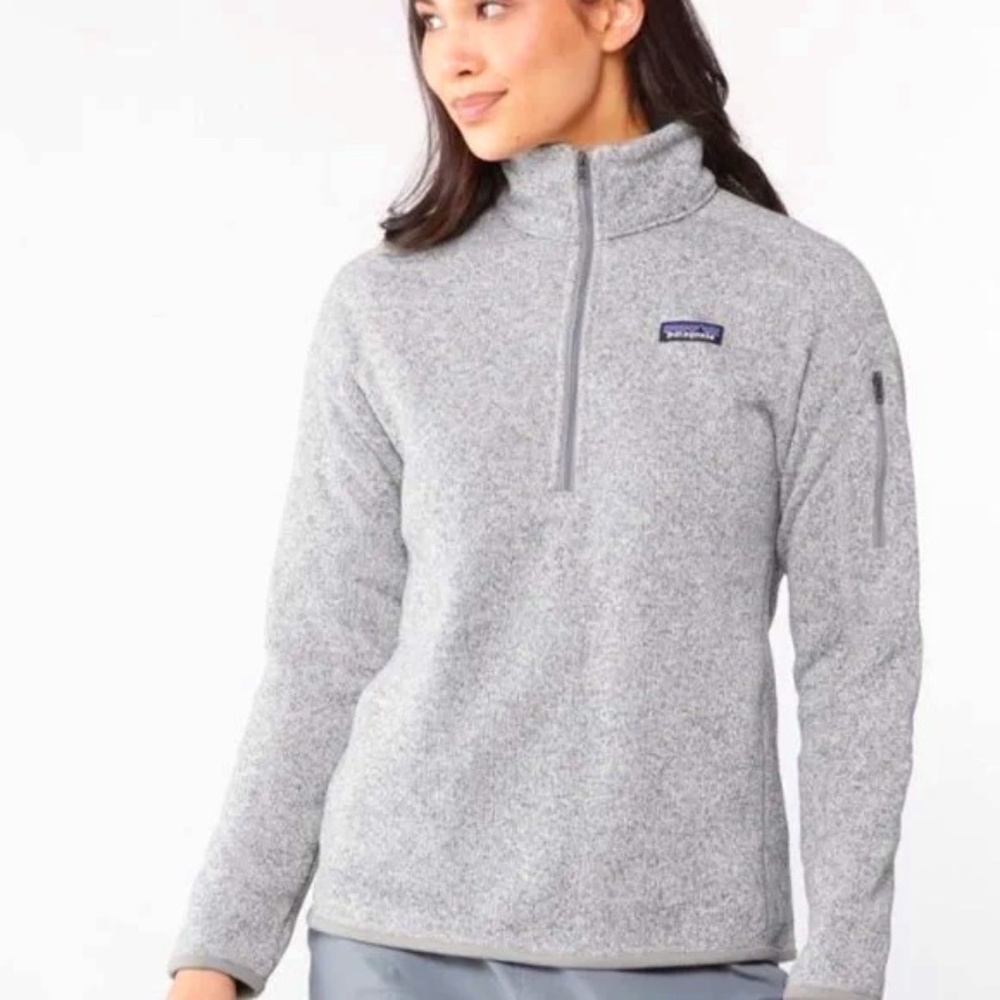 Patagonia Gray Quarter-Zip Fleece Pullover
